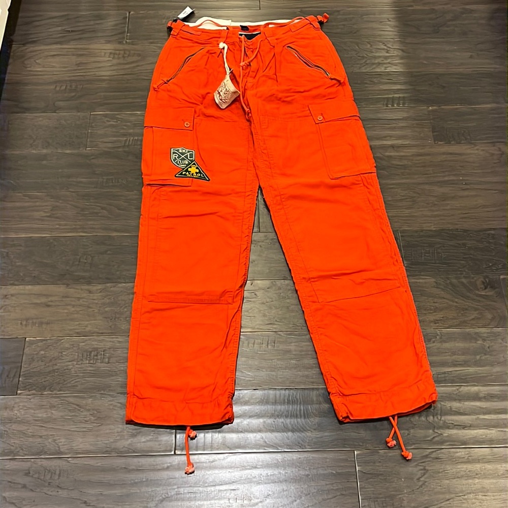 Polo Ralph Lauren Sun Valley Ski Patrol Club Cargo Pants Lined Winter Mens 32x34 - Picture 2 of 16